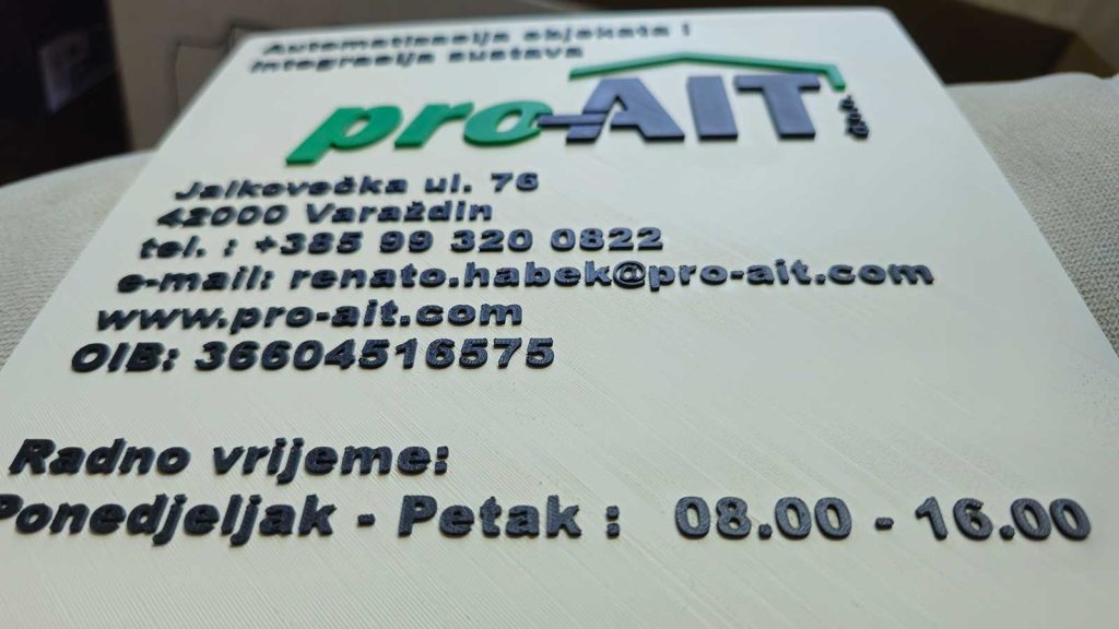 3D print - PROait reklamni materijali